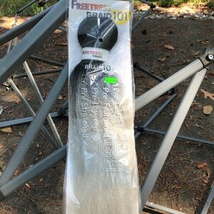 Freetress and EZBraid Platinum Braid Pre-Stretched Hair - Black and Gray